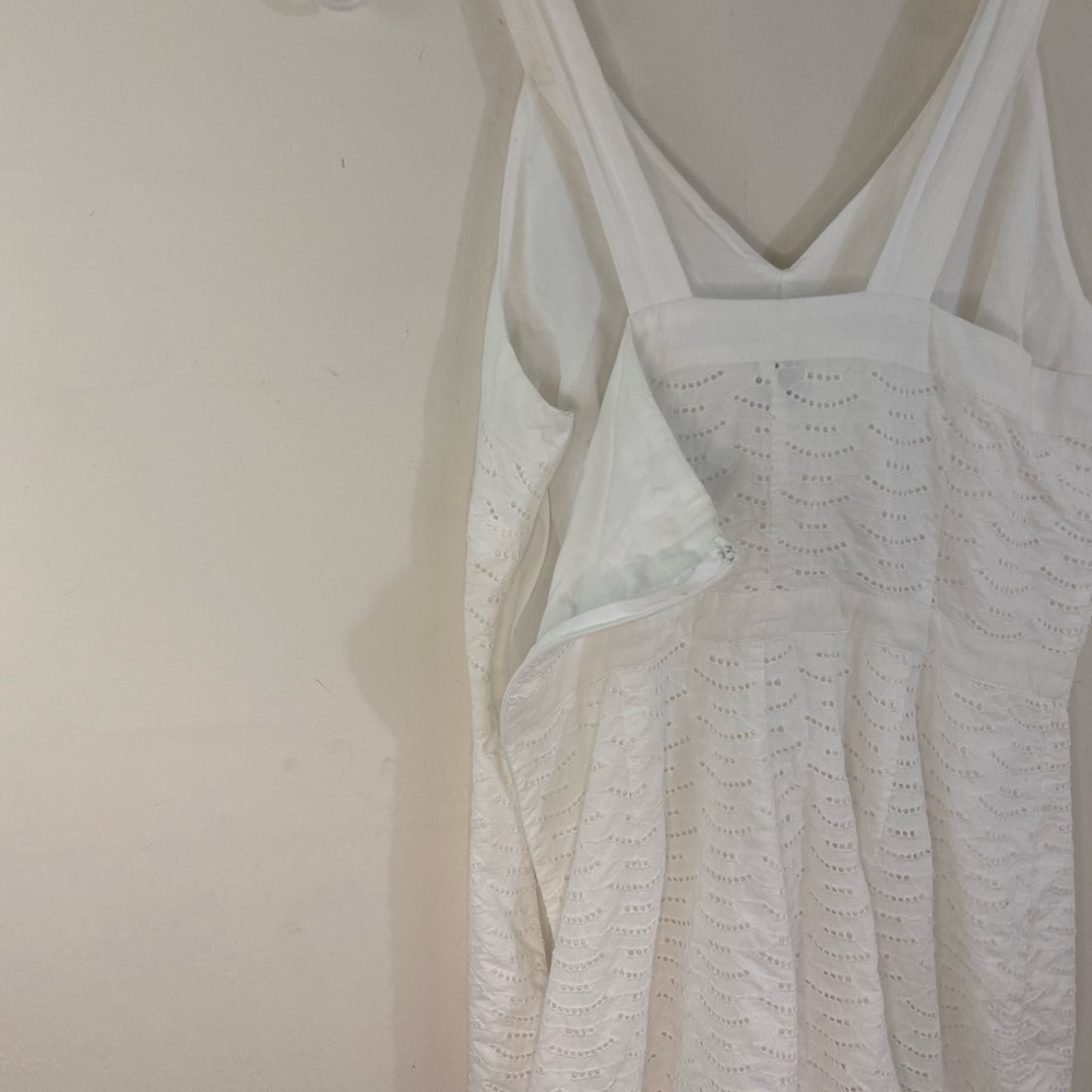 Old Navy White Sleeveless Dress Size 4 Coastal Weekend Summer - Picture 4 of 7